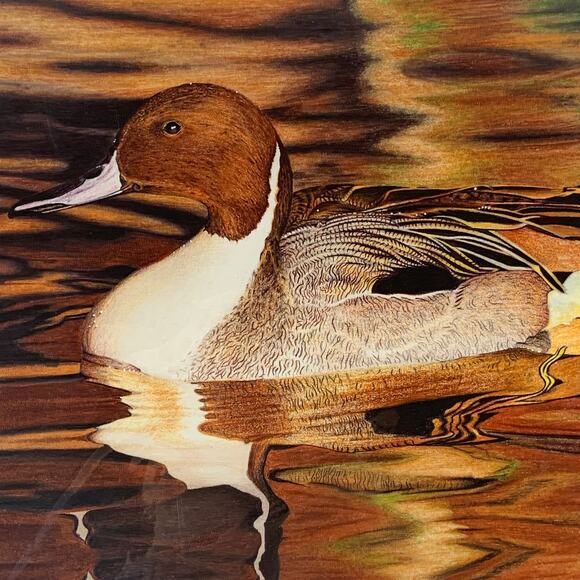 An Evening Stroll by Michael Brown Print Montana Ducks Unlimited Cabin Rustic - Picture 3 of 9